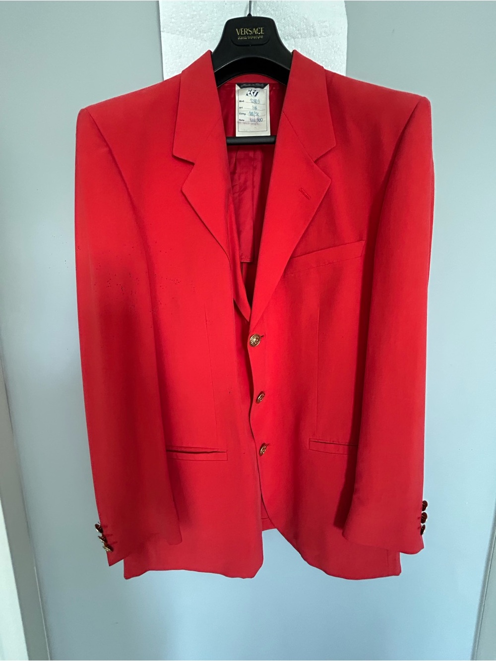 Versus By Versace Red Men's Blazer